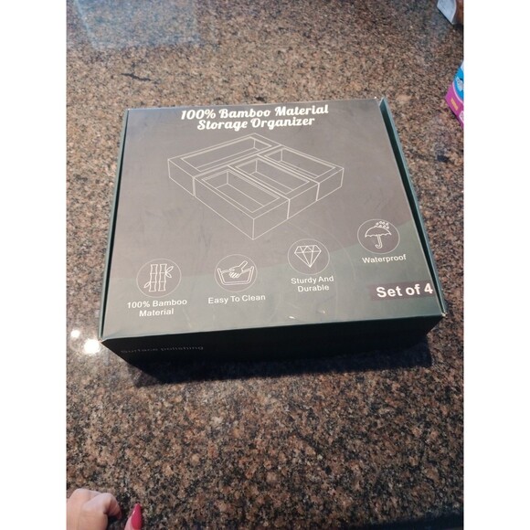 Bamboo Ziplock Storage Bag Storage Holder & Organizer Bamboo Wood kitchen decor - Picture 1 of 12